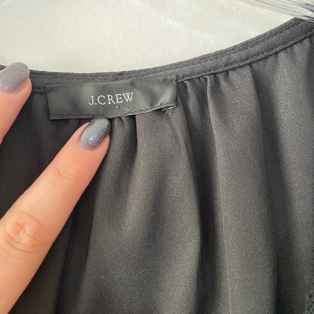 J. Crew Black Blouse